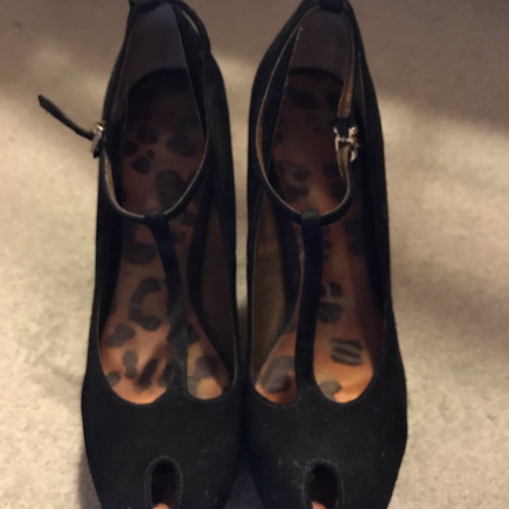 Sam Edelman Black Leather Upper